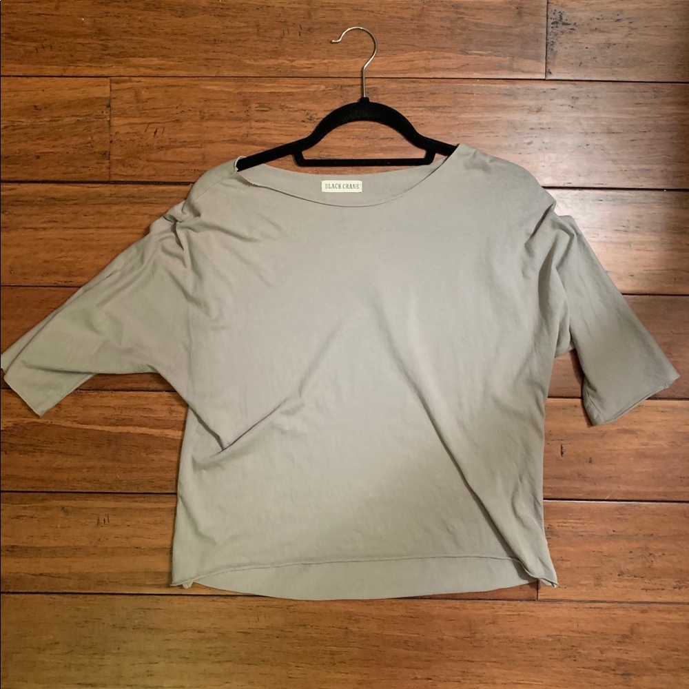 Black Crane cotton top